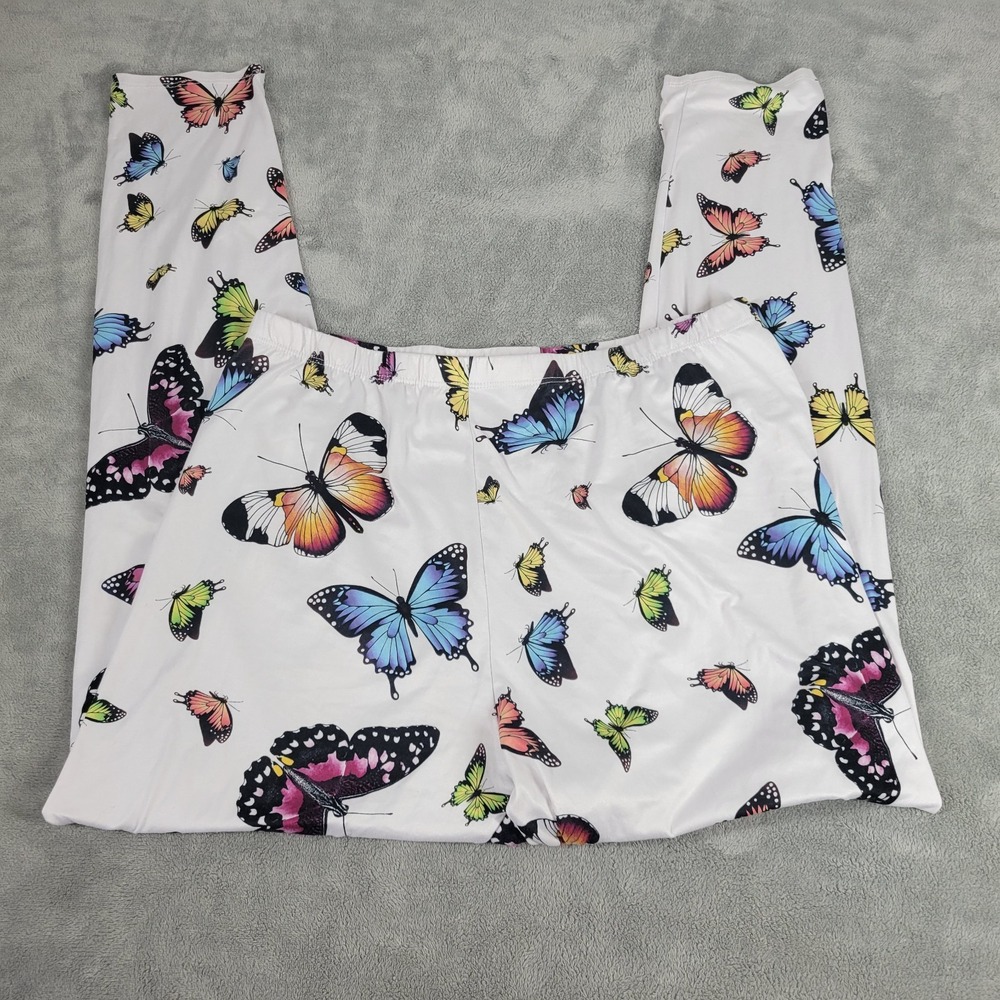 Fashion Nova Pajama Pants Womens 2X Plus Multicolor Butterfly Loungewear Sleep